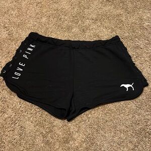 Victoria's Secret PINK Women's Black and White Shorts